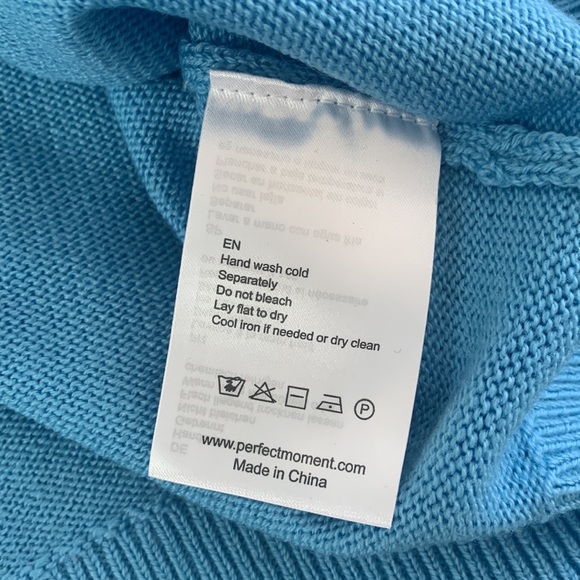 NWT Perfect moment chopper sweater in sky blue - Picture 6 of 7